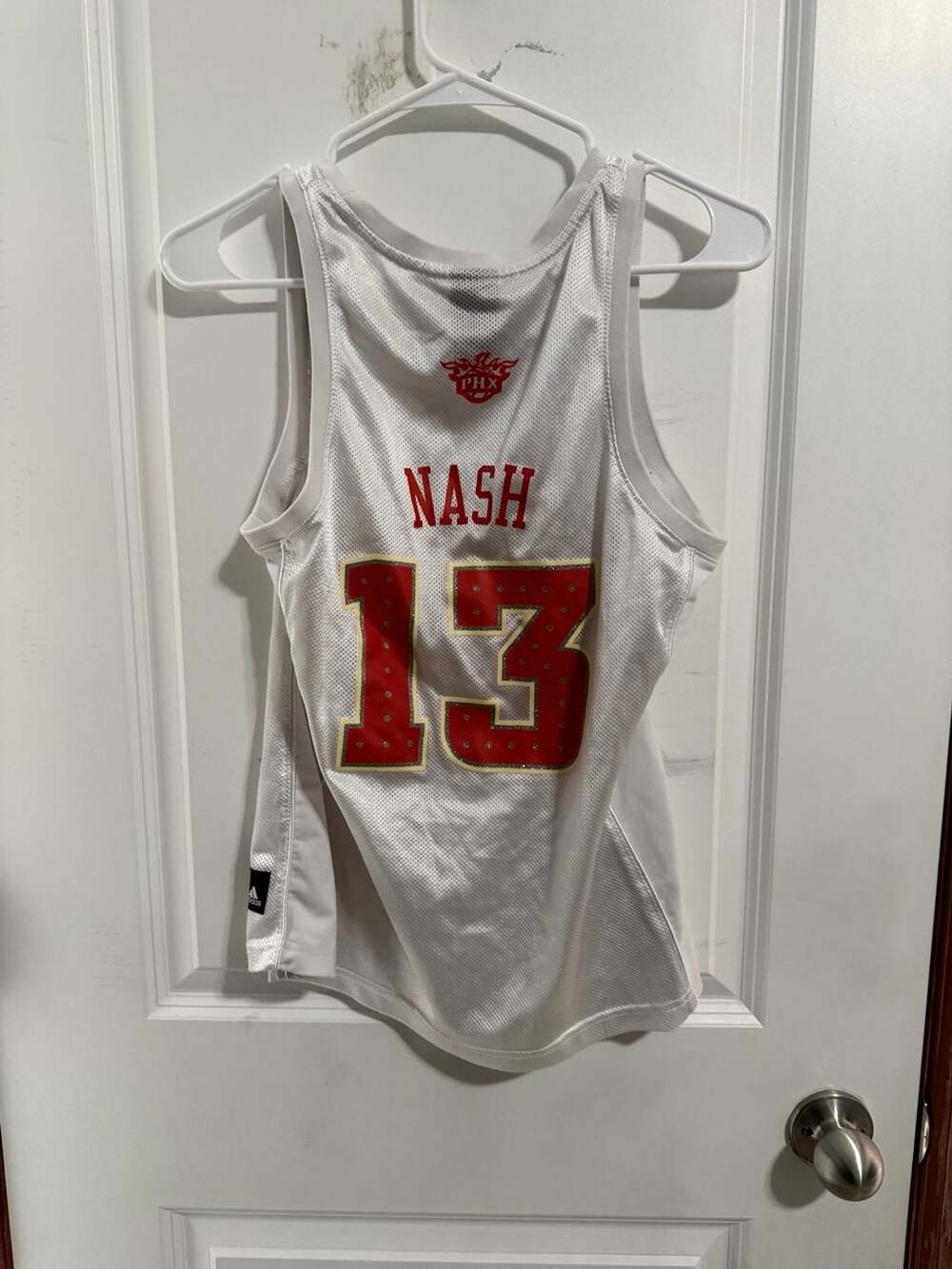 Adidas NBA 4Her Phoenix Suns Steve Nash #13 White Jersey